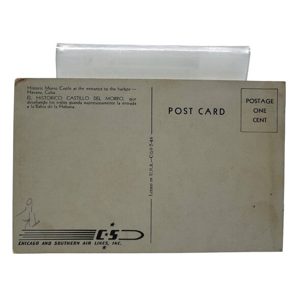 Vintage Havana Cuba Morro Castle Postcard  Historic Landmark - Picture 2 of 2